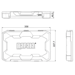 Boîte À Accessoires Rapala Tackle Tray 356 Deep Half