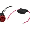Cable D'alimentation Lowrance Prise Rouge Pour Sondeur Hds/Elite-Ti Et Hook Sans Nmea0183