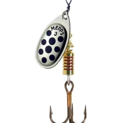 Cuiller Tournante Mepps Aglia Argent Points Noirs