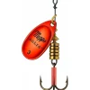 Cuiller Tournante Mepps Aglia Platinium Argent Rouge