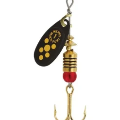 Cuiller Tournante Mepps Black Fury Noir Point Jaune