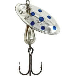 Cuiller Tournante Suissex Cicada Argent Points Bleus