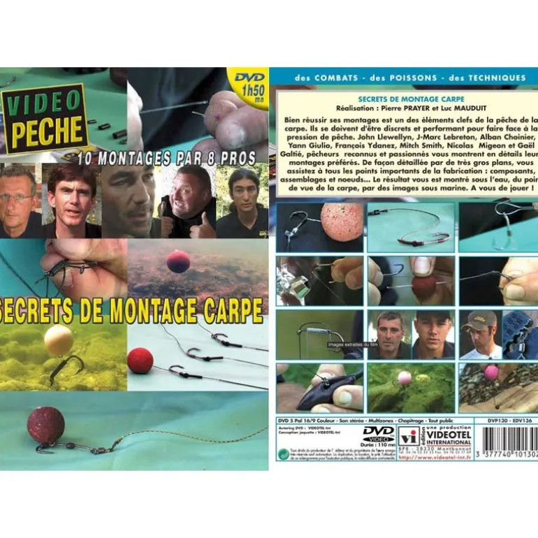 Dvd - Secrets De Montage Carpe Par 8 Pros - Llewellyn, Lebreton, Choinier, Giulio, Ydanez, Smith, Mi