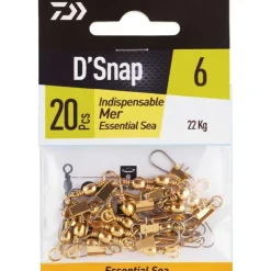 Emerillon Agrafe Daiwa Indispensable Mer - Par 20