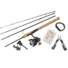 Ensemble Spinning Abu Garcia Diplomat Wilderness Survival 4Pc Combo