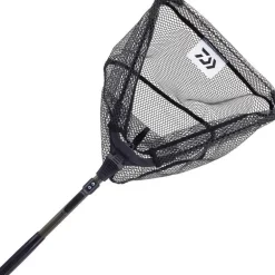 Epuisette Daiwa Filet Caoutchouc Fixe + Attache Ceinture