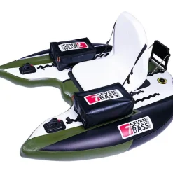 Float Tube Seven Bass Flatform Junior Kaki-Black