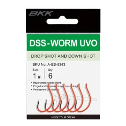 Hameçon Simple Bkk Dss Worm Uv