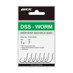 Hameçon Simple Bkk Dss Worm - Par 7