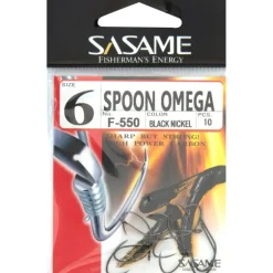 Hameçon Simple Sasame Spoon Omega Black Nickel