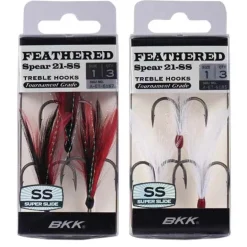 Hameçon Triple Bkk Feathered Spear-21-Ss