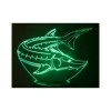 Lampe Kisskiss Metal 3D Led Illusion - Esturgeon