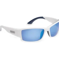 Lunettes Polarisantes Flying Fisherman Razor Matte White Smoke Blue Mirror