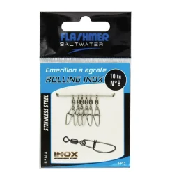 Émérillon Agrafe Flashmer Rolling A Agrafe Inox