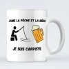 Mug J’Aime La Pêche Et La Bière, Je Suis Carpiste