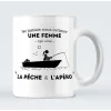 Mug Ne Jamais Sous-Estimer Une Femme Qui Aime La Pêche Et L’Apéro