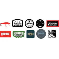Pack Autocollant Rapala 10 Sticker Pack