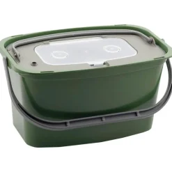 Seau A Vifs Plastilys 7L Vert Fonce + Panier Vivier