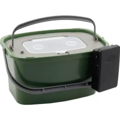Seau A Vifs Plastilys 7L Vert Fonce + Panier Vivier + Aerateur Integre
