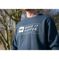 Sweat Homme Nash Make It Happen Coordinates Jumper - Navy