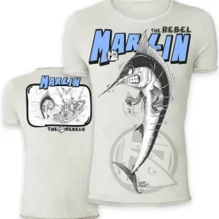 Tee Shirt Manches Courtes Homme Hot Spot Design Marlin