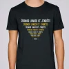 Tee Shirt Manches Courtes Homme Monsieur Pêcheur Dernier Lancer Et J'arrête - Noir