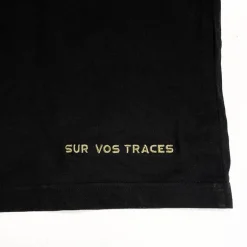 Tee Shirt Pêche Personnalisable Sur Vos Traces - Noir