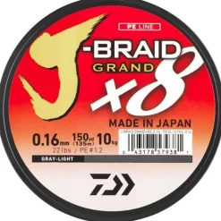 Tresse Daiwa J-Braid Grand X8 Gris - 270M