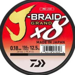Tresse Daiwa J-Braid Grand X8 Bleu - 135M