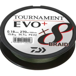 Tresse Daiwa Tournament 8 Braid Evo+ - Vert - 270M