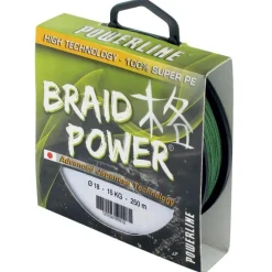 Tresse Powerline Braid Power - Vert - 1000M