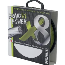 Tresse Powerline Braid Power X8 - Vert - 135M