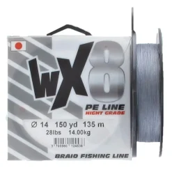 Tresse Powerline Wx8 Grise - 135M