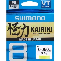 Tresse Shimano Kairiki Sx8 Jaune - 150M
