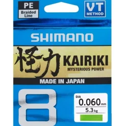 Tresse Shimano Kairiki Sx8 Vert - 300M