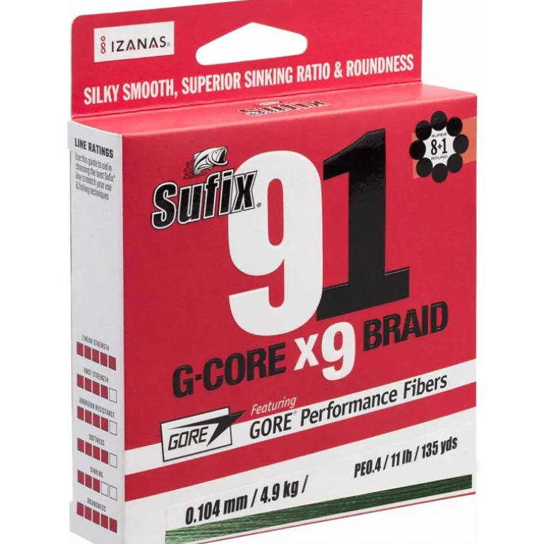 Tresse Sufix 91 G-Core Vis Green