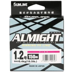 Tresse Sunline Almight Pink - 150M