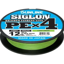 Tresse Sunline Siglon Braid Pe 4X Vert Fluo - 150M