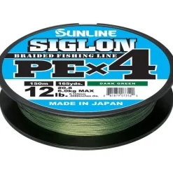 Tresse Sunline Siglon Braid Pe 4X Vert Fonce - 300M