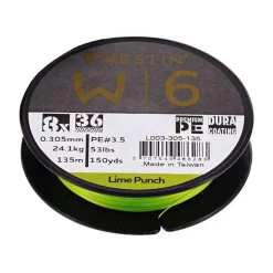 Tresse Westin W6 8 Braid Lime Punch - 300M