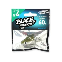 Tête Plombée Fiiish Black Minnow Deep