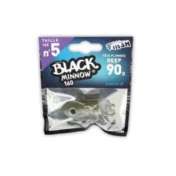 Tête Plombée Fiiish Black Minnow Deep