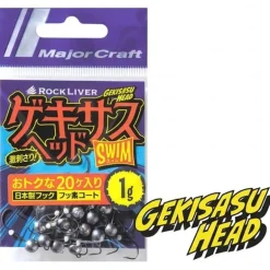 Tête Plombée Major Craft Gekisasu Head Swim Bulk Pack