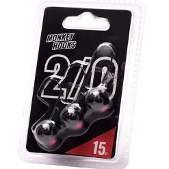 Tête Plombée Monkey Lures - Noir/Rose - Par 3