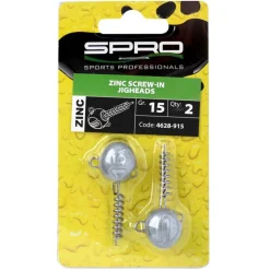 Tête Plombée Spro Zinc Screw-In Jigheads