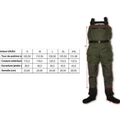 Waders Stocking Respirant Rapala X-Protect 3+4